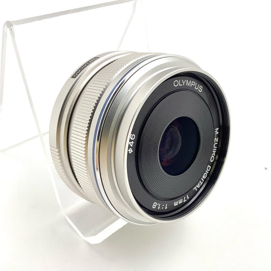 【全額返金保証】【最速発送】OLYMPUS M.ZUIKO DIGITAL 17mm F1.8 シルバー 美品 動作確認済