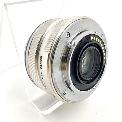 【全額返金保証】【最速発送】OLYMPUS M.ZUIKO DIGITAL 17mm F1.8 シルバー 美品 動作確認済