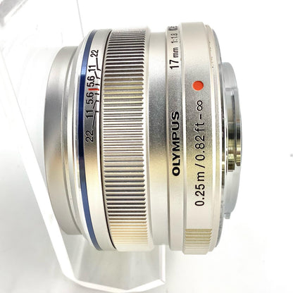 【全額返金保証】【最速発送】OLYMPUS M.ZUIKO DIGITAL 17mm F1.8 シルバー 美品 動作確認済