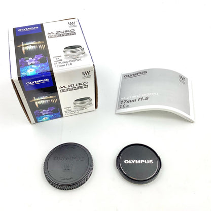 【全額返金保証】【最速発送】OLYMPUS M.ZUIKO DIGITAL 17mm F1.8 シルバー 美品 動作確認済