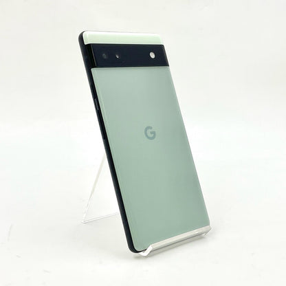 【全額返金保証】【最速発送】Google Pixel 6a 128GB Sage au GB17L 白ロム 美品 動作確認済