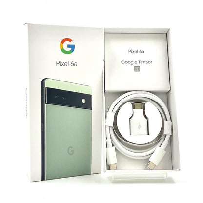 【全額返金保証】【最速発送】Google Pixel 6a 128GB Sage au GB17L 白ロム 美品 動作確認済