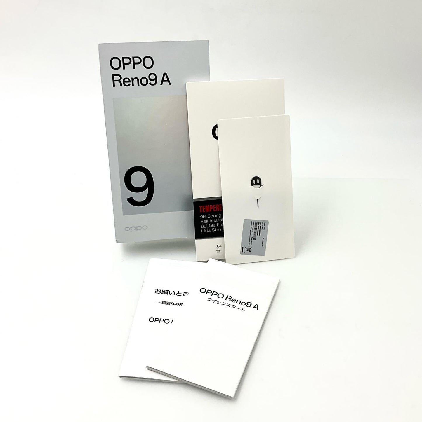【全額返金保証】【最速発送】OPPO Reno 9A 128GB ムーンホワイト Softbank A301OP 白ロム 動作確認済