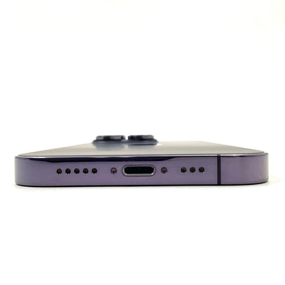 【全額返金保証】【最速発送】Apple iPhone iPhone Pro 14 Pro 128GB ディープパープル docomo 白ロム 動作確認済 84%