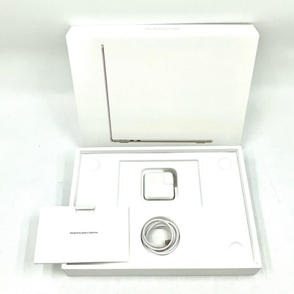 【全額返金保証】【最速発送】Apple MacBook Air 13.6インチ 2022 Apple M2 24GB SSD 512GB スターライト 93% 美品 動作確認済