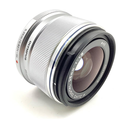 【全額返金保証】【最速発送】OLYMPUS M.ZUIKO DIGITAL 25mm F1.8 [シルバー] 動作確認済
