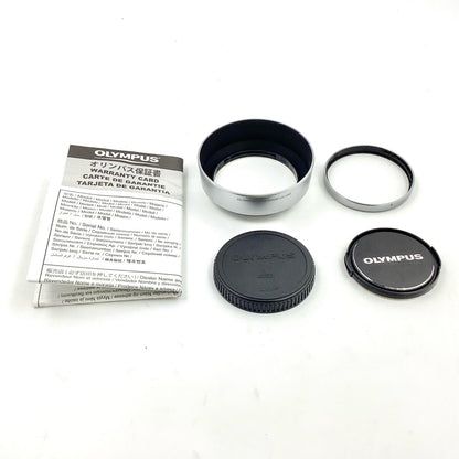 【全額返金保証】【最速発送】OLYMPUS M.ZUIKO DIGITAL 25mm F1.8 [シルバー] 動作確認済