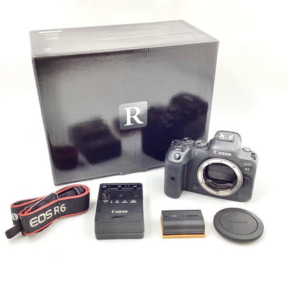【全額返金保証】【最速発送】Canon デジタル一眼 EOS R6 ボディ ブラック 美品 動作確認済