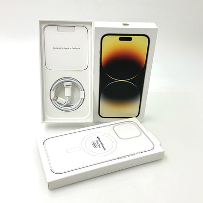 【全額返金保証】【最速発送】Apple iPhone iPhone 14 Pro Max 256GB ゴールド docomo 白ロム 美品 動作確認済 83%