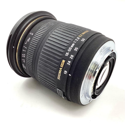 【全額返金保証】【最速発送】SIGMA 18-50mm F2.8 EX DC MACRO (ソニー用) 動作確認済