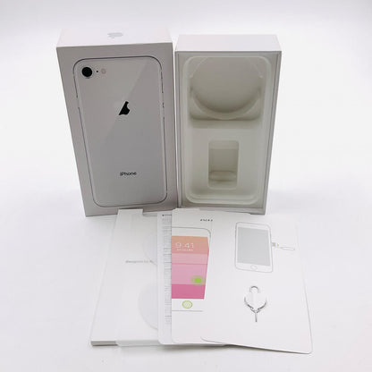 【全額返金保証】【最速発送】Apple iPhone iPhone 8 64GB シルバー au 白ロム 動作確認済 82%