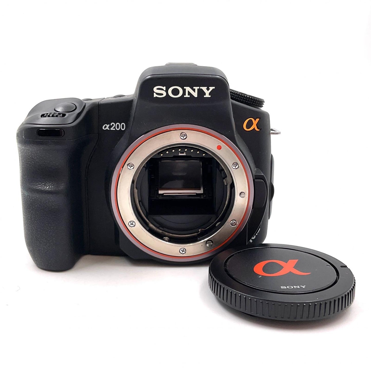 【全額返金保証】【最速発送】Sony デジタル一眼 α200 DSLR-A200 ボディ ブラック 動作確認済
