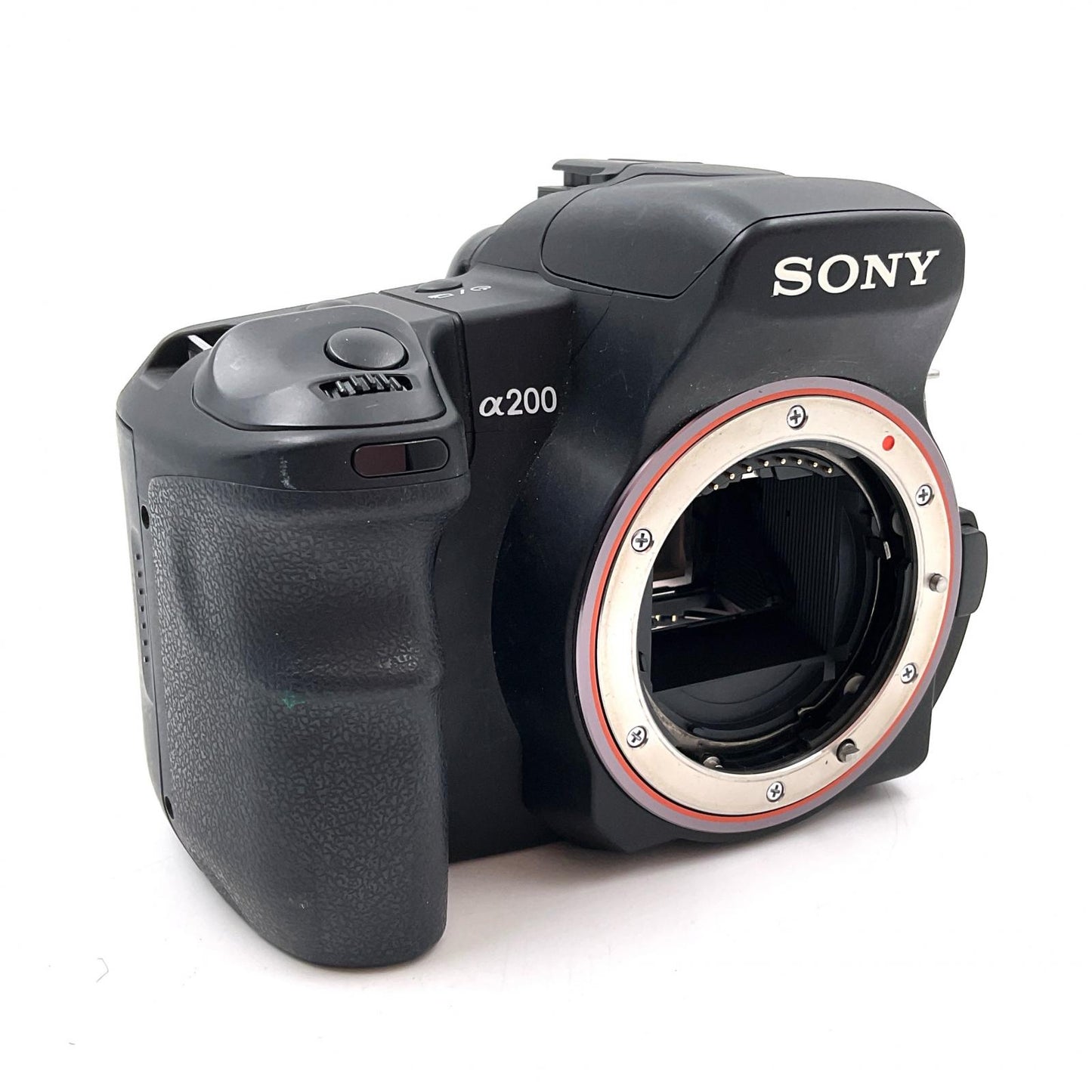 【全額返金保証】【最速発送】Sony デジタル一眼 α200 DSLR-A200 ボディ ブラック 動作確認済