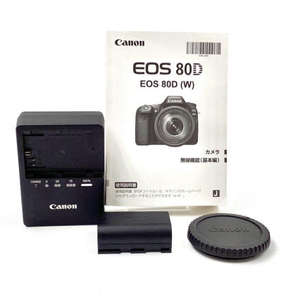 【全額返金保証】【最速発送】Canon デジタル一眼 EOS 80D ボディ ブラック 動作確認済