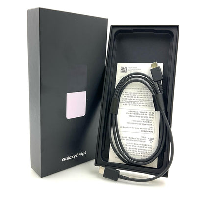 【全額返金保証】【最速発送】SAMSUNG Galaxy Z Flip5 512GB ラベンダー SIMフリー SM-F731N 動作確認済