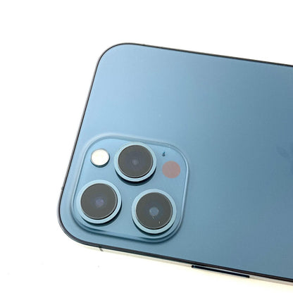 【全額返金保証】【最速発送】Apple iPhone iPhone 12 Pro Max 256GB パシフィックブルー Softbank SIMフリー 白ロム 超美品 動作確認済 100%