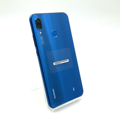 【全額返金保証】【最速発送】Huawei P lite P20 lite 64GB クラインブルー au HWV32 白ロム 超美品 動作確認済