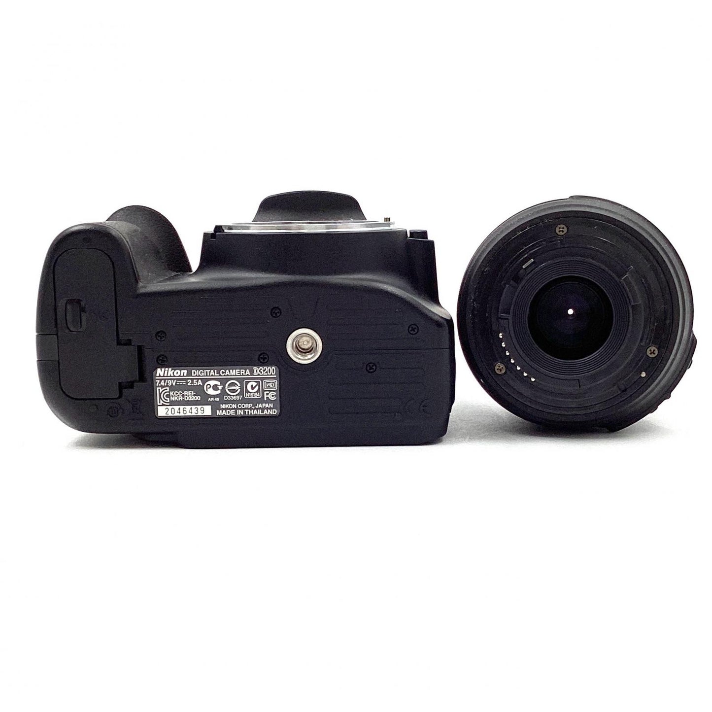 【全額返金保証】【最速発送】Nikon デジタル一眼 D3200 18-55 VR レンズキット [ブラック] ブラック 動作確認済