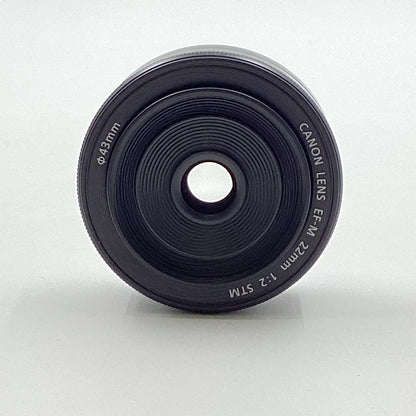 【全額返金保証】【最速発送】Canon EF-M22mm F2 STM 美品 動作確認済