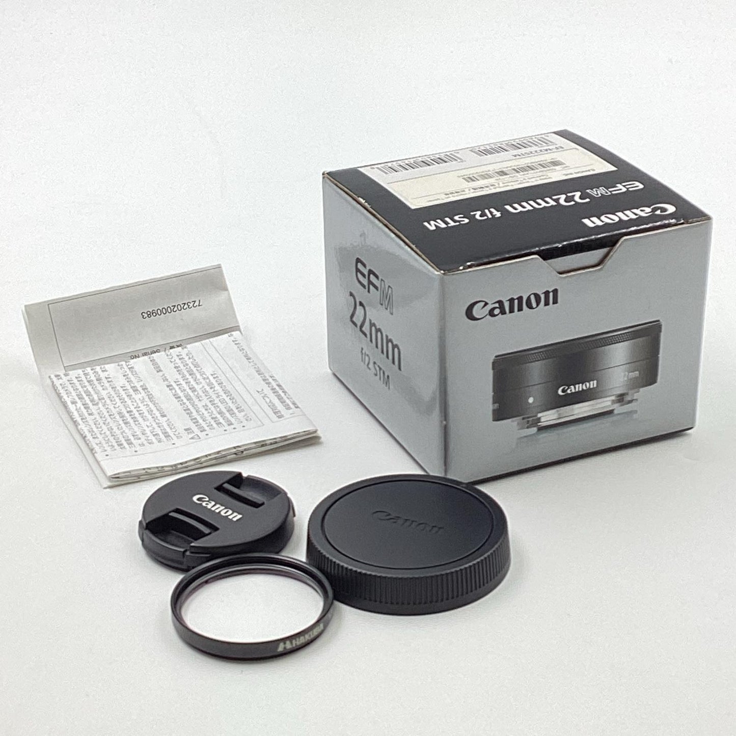 【全額返金保証】【最速発送】Canon EF-M22mm F2 STM 美品 動作確認済