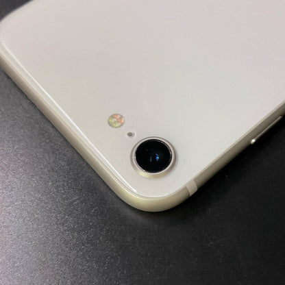 【全額返金保証】【最速発送】Apple iPhone iPhone SE（第3世代） 64GB スターライト Softbank 白ロム 美品 動作確認済 85%