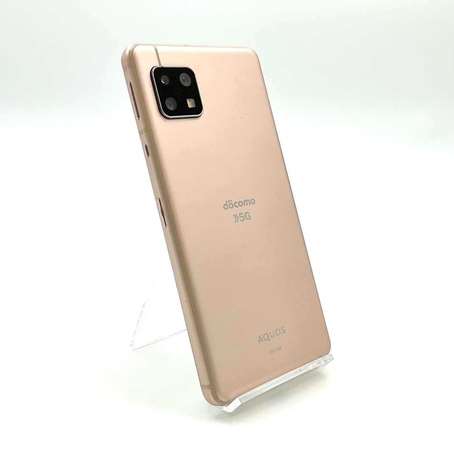 【全額返金保証】【最速発送】SHARP AQUOS sense5G 64GB ライトカッパー docomo SH-53A 白ロム 動作確認済
