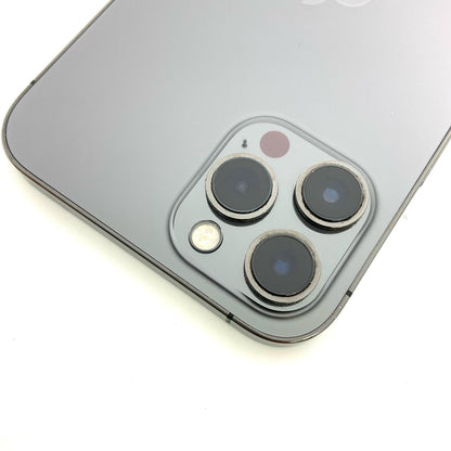【全額返金保証】【最速発送】Apple iPhone iPhone 12 Pro Max 128GB グラファイト au 白ロム 動作確認済 89%