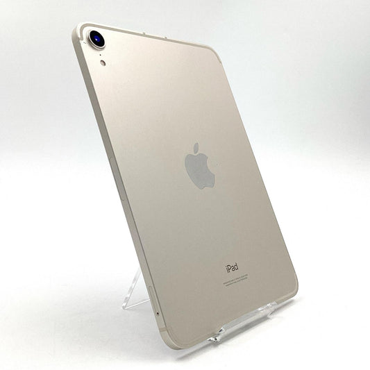 【全額返金保証】【最速発送】Apple iPad mini 8.3インチ 第6世代 64GB スターライト WiFi+Cellular au SIMフリー 動作確認済