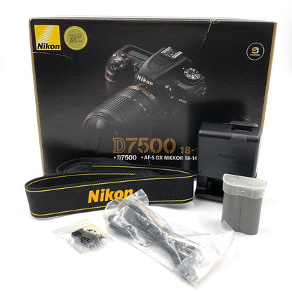 【全額返金保証】【最速発送】Nikon デジタル一眼 D7500 ボディ ブラック 美品 動作確認済