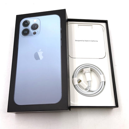 【全額返金保証】【最速発送】Apple iPhone iPhone 13 Pro Max 256GB シエラブルー SIMフリー 動作確認済 80%