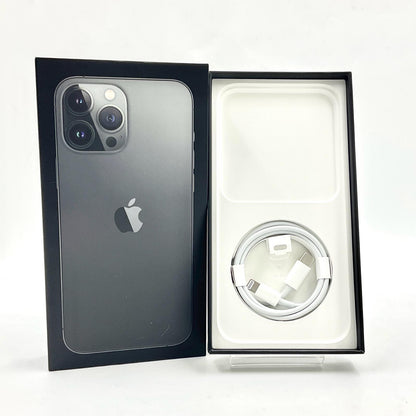 【全額返金保証】【最速発送】Apple iPhone iPhone 13 Pro Max 128GB グラファイト au 動作確認済 79%