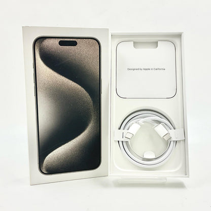 【全額返金保証】【最速発送】Apple iPhone iPhone 15 Pro Max 256GB ナチュラルチタニウム 楽天モバイル 動作確認済 89%