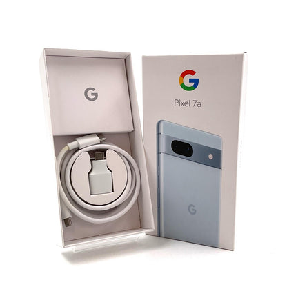 【全額返金保証】【最速発送】Google Pixel 7a 128GB Sea au SIMフリー G82U8 白ロム 美品 動作確認済