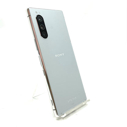 【全額返金保証】【最速発送】Sony Xperia 5 64GB Grey au SOV41 白ロム 美品 動作確認済