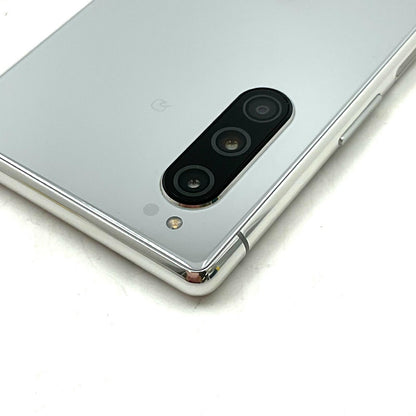 【全額返金保証】【最速発送】Sony Xperia 5 64GB Grey au SOV41 白ロム 美品 動作確認済