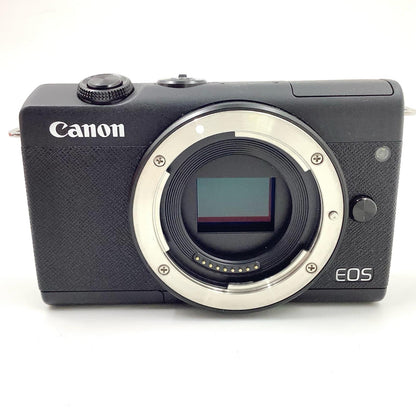 【全額返金保証】【最速発送】Canon デジタル一眼 EOS M200 ボディ ブラック 美品 動作確認済