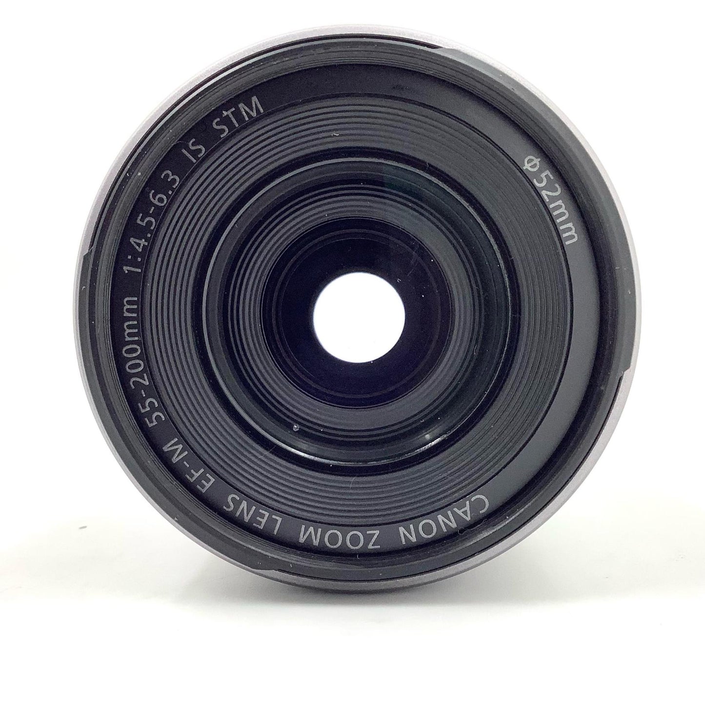 【全額返金保証】【最速発送】Canon EF-M55-200mm F4.5-6.3 IS STM [シルバー] 動作確認済