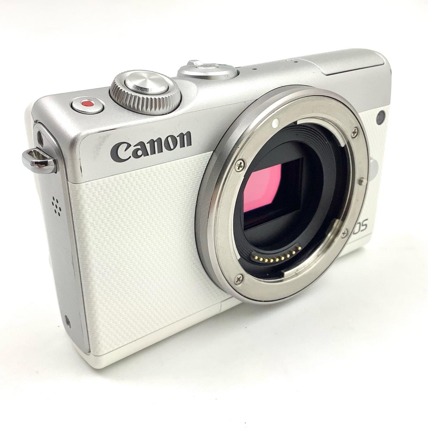【全額返金保証】【最速発送】Canon デジタル一眼 EOS M100 ボディ ホワイト 動作確認済