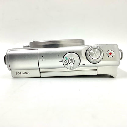 【全額返金保証】【最速発送】Canon デジタル一眼 EOS M100 ボディ ホワイト 動作確認済