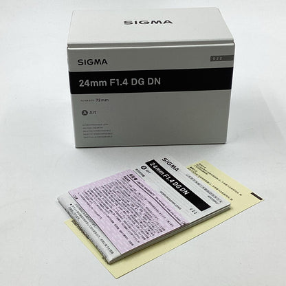 【全額返金保証】【最速発送】SIGMA 24mm F1.4 DG DN [ソニーE用] 超美品 動作確認済