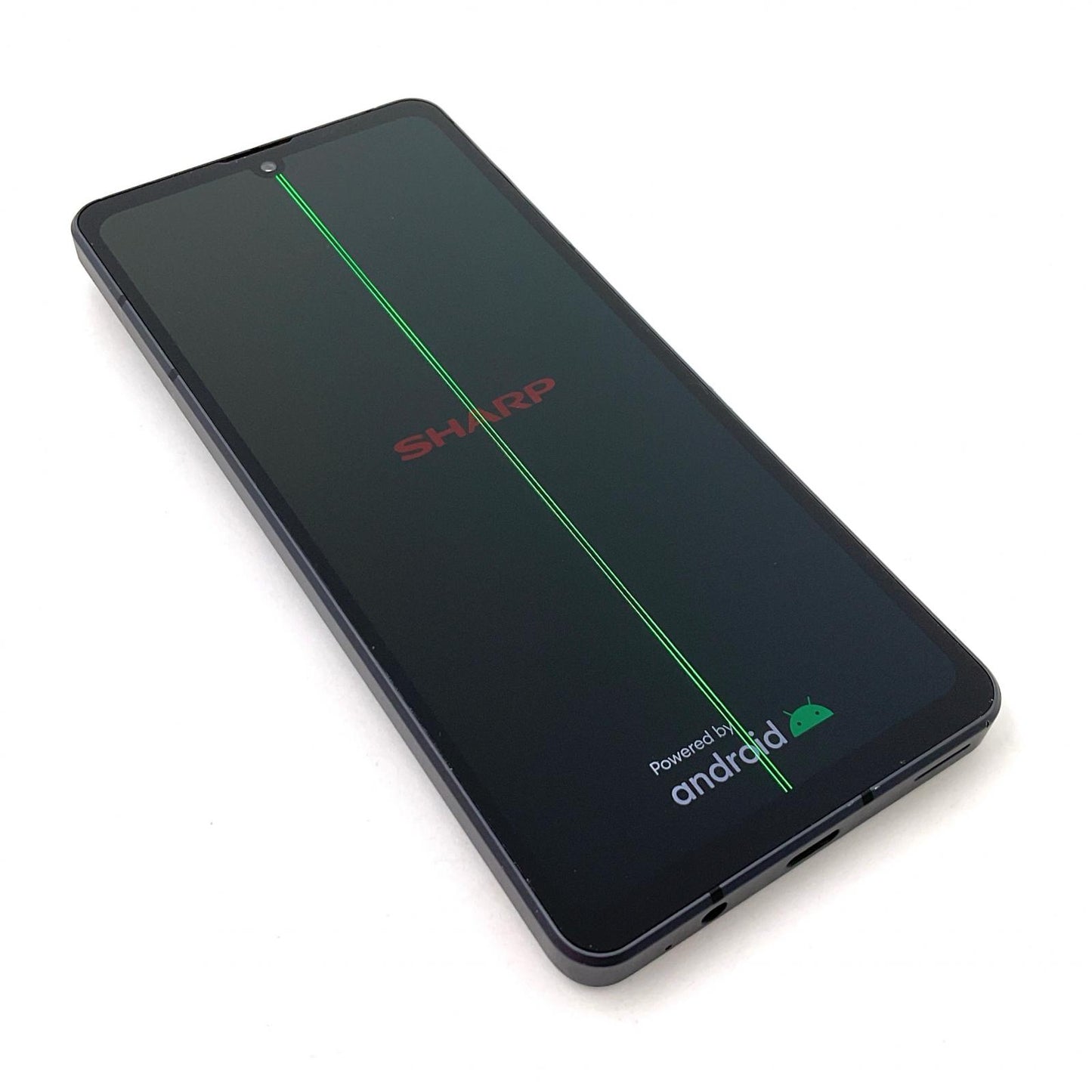【最速発送】SHARP AQUOS sense7 128GB ブラック au SHG10 白ロム【難有】