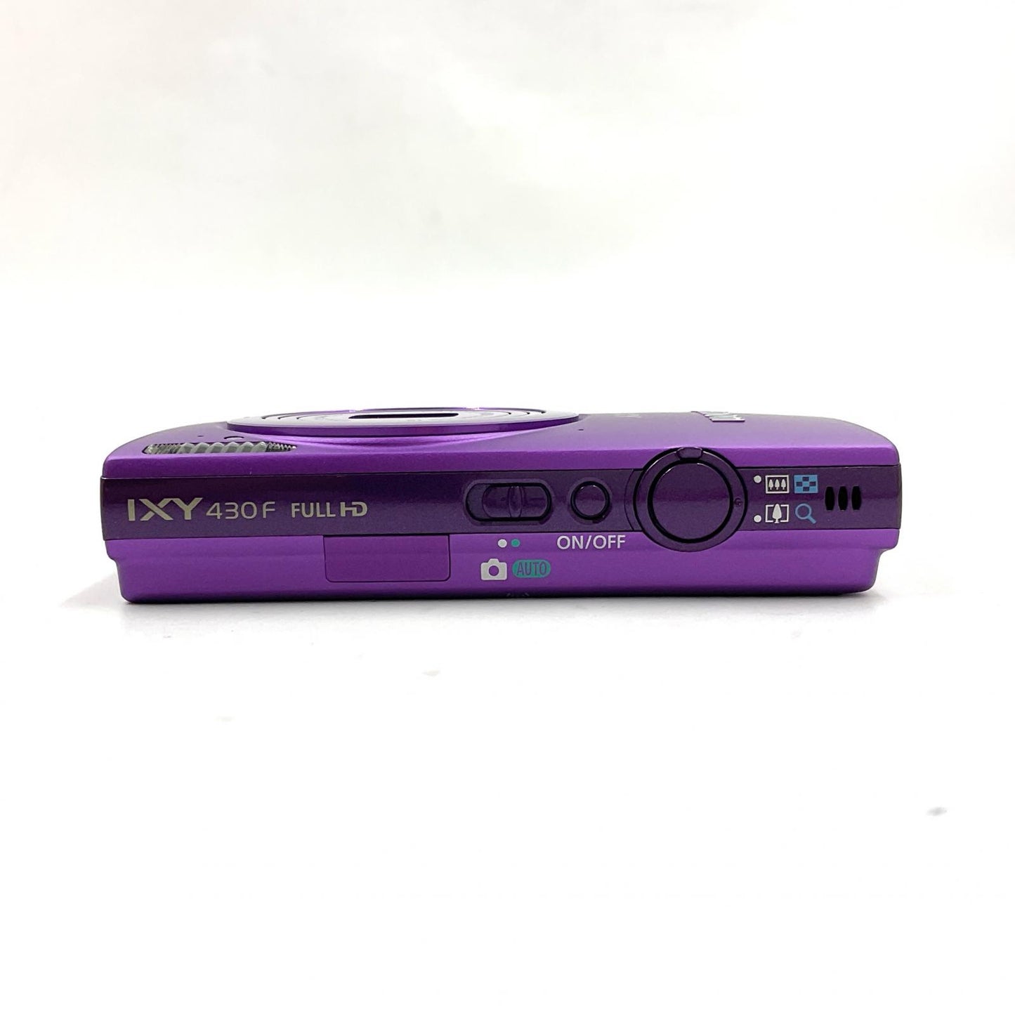 【全額返金保証】【最速発送】Canon コンパクトデジタルカメラ IXY 430F パープル 超美品 動作確認済