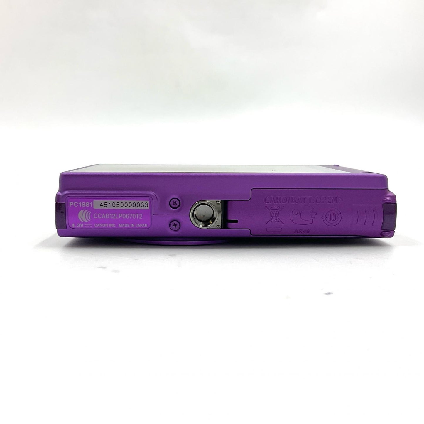 【全額返金保証】【最速発送】Canon コンパクトデジタルカメラ IXY 430F パープル 超美品 動作確認済