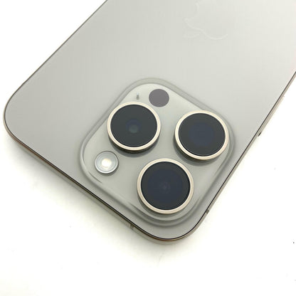 【全額返金保証】【最速発送】Apple iPhone iPhone 15 Pro 128GB ナチュラルチタニウム au 美品 動作確認済 95%
