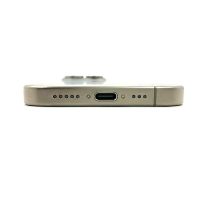 【全額返金保証】【最速発送】Apple iPhone iPhone 15 Pro 128GB ナチュラルチタニウム au 美品 動作確認済 95%