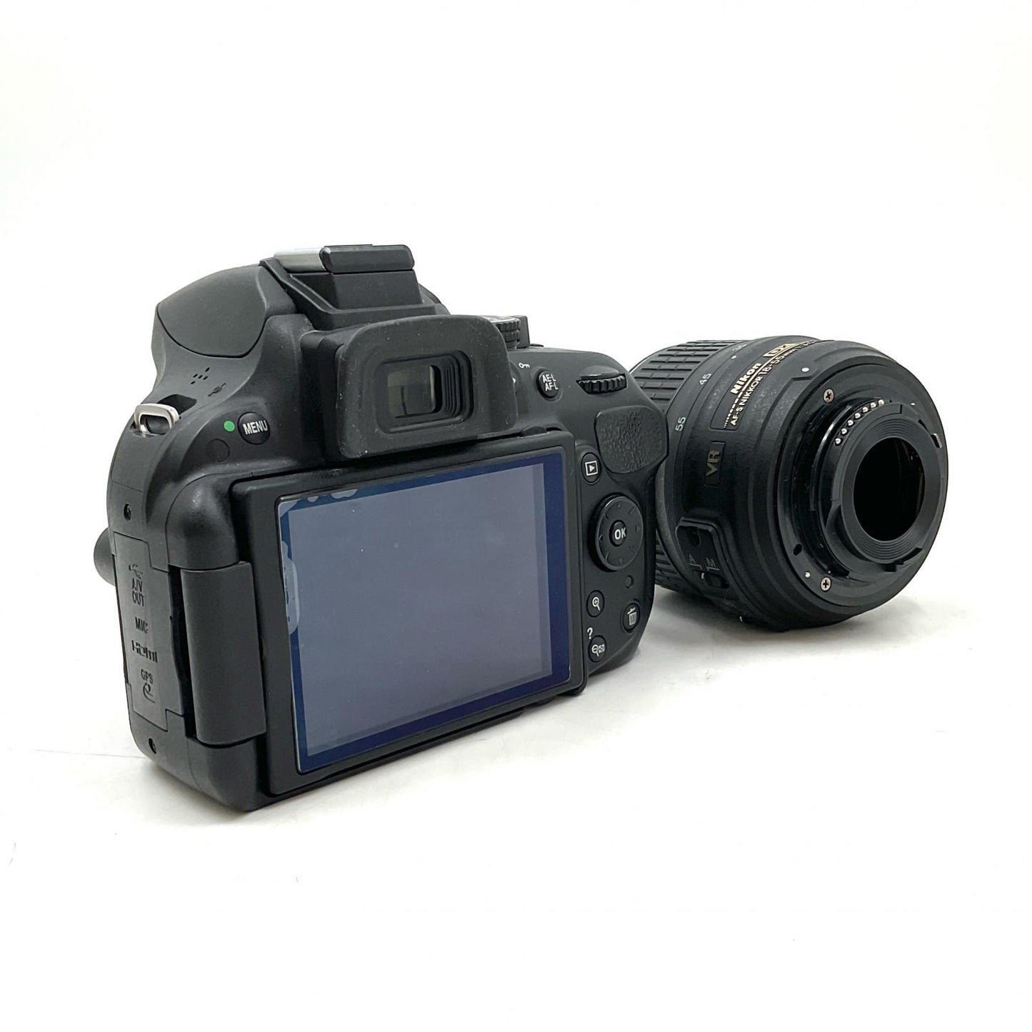 【全額返金保証】【最速発送】Nikon デジタル一眼 D5200 18-55 VR レンズキット [ブラック] 動作確認済
