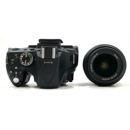 【全額返金保証】【最速発送】Nikon デジタル一眼 D5200 18-55 VR レンズキット [ブラック] 動作確認済