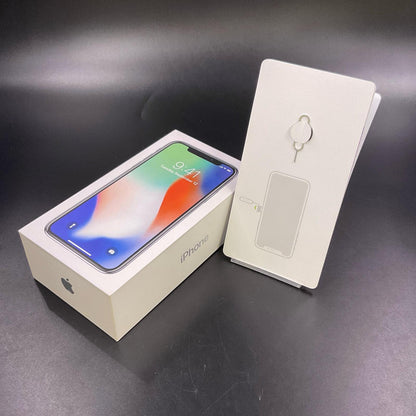 【最速発送】Apple iPhone iPhone X 256GB シルバー SIMフリー【難有】 100%