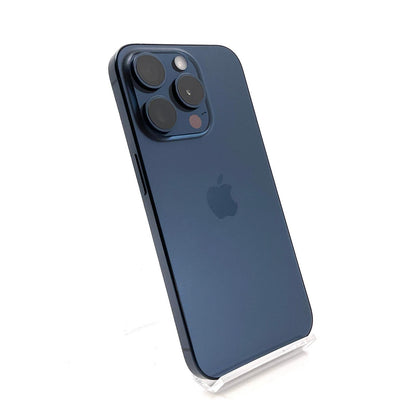 【全額返金保証】【最速発送】Apple iPhone iPhone Pro 15 Pro 128GB ブルーチタニウム Softbank 超美品 動作確認済 100%