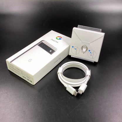 【全額返金保証】【最速発送】Google Pixel 6a 128GB Chalk au GB17L 白ロム 動作確認済
